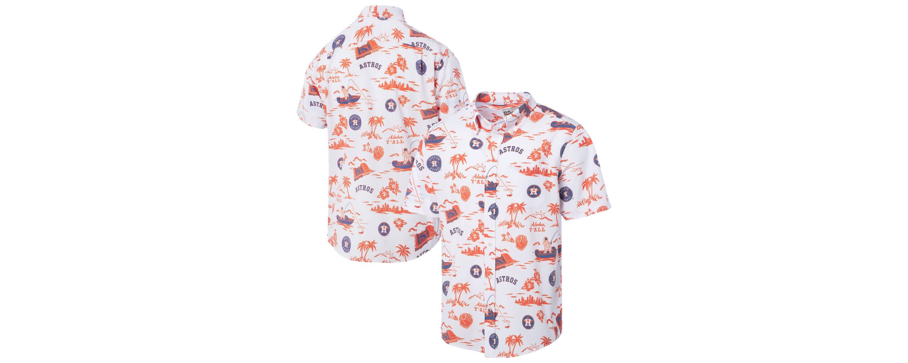 MLB Houston Astros Kekai Performance Button-Up Top