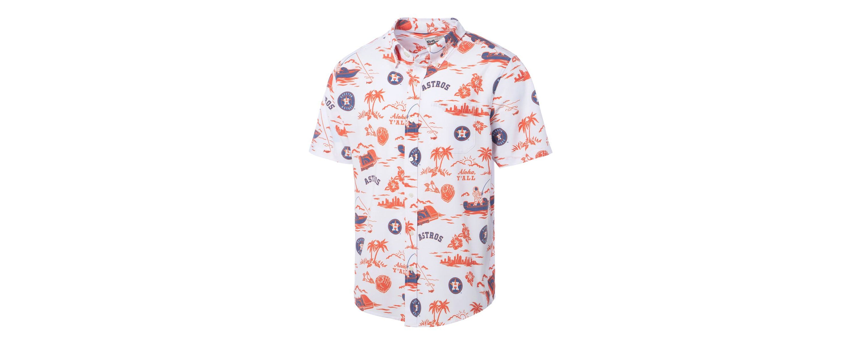 MLB Houston Astros Kekai Performance Button-Up Top
