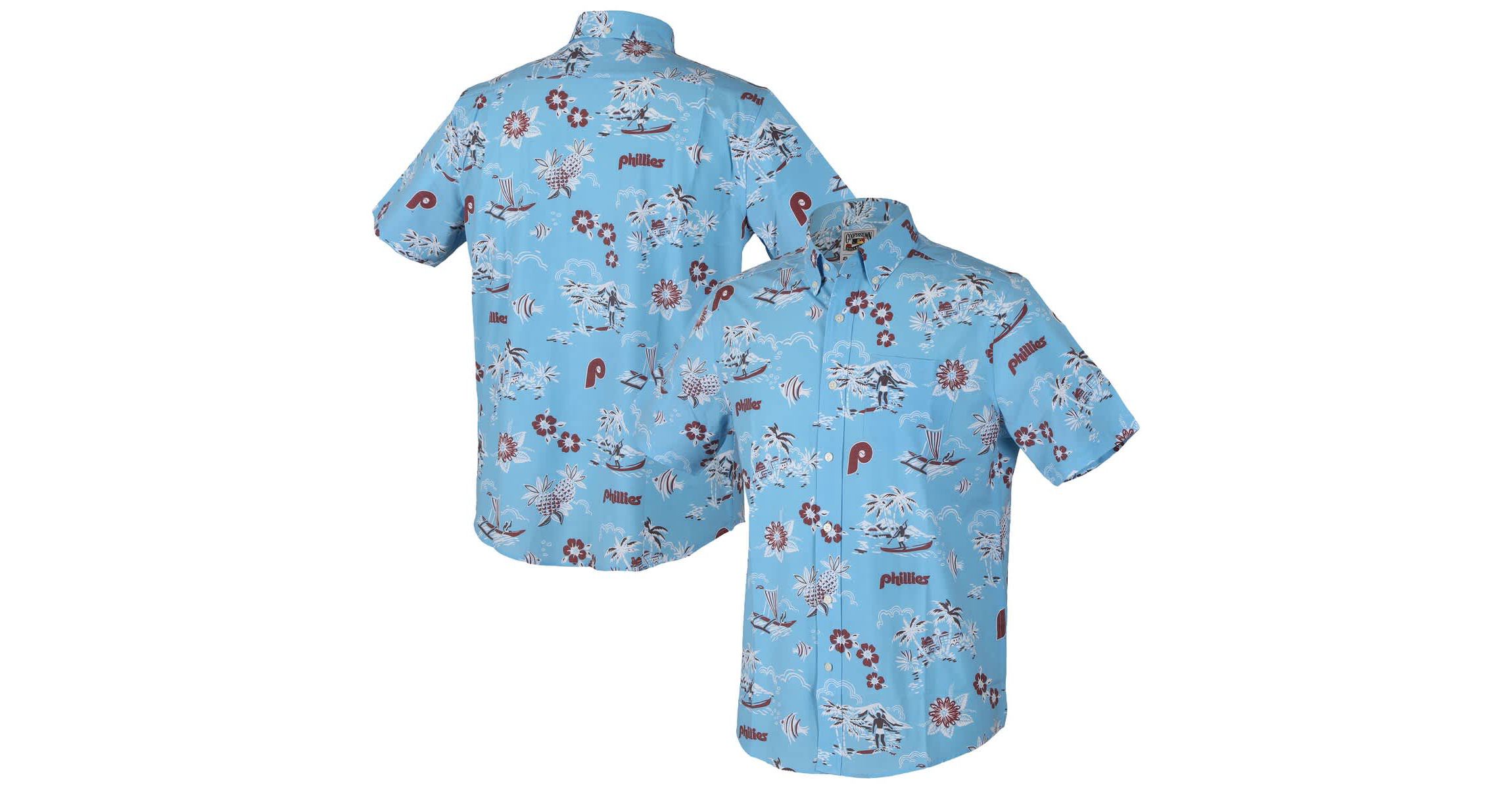 MLB Light Philadelphia Phillies Kekai Button-Down Shirt