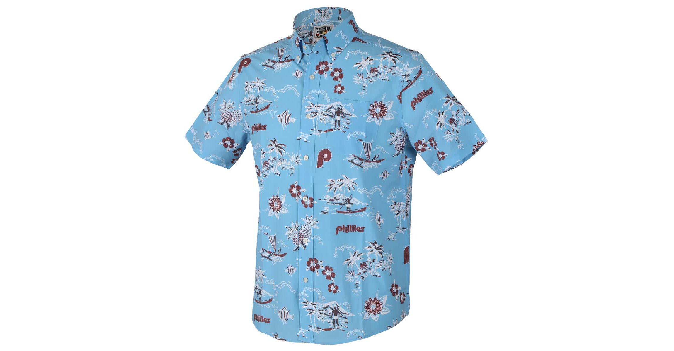 MLB Light Philadelphia Phillies Kekai Button-Down Shirt