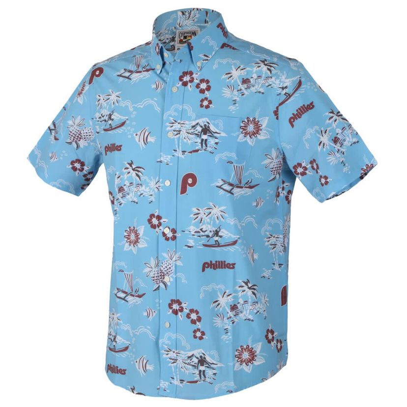 MLB Light Philadelphia Phillies Kekai Button-Down Shirt