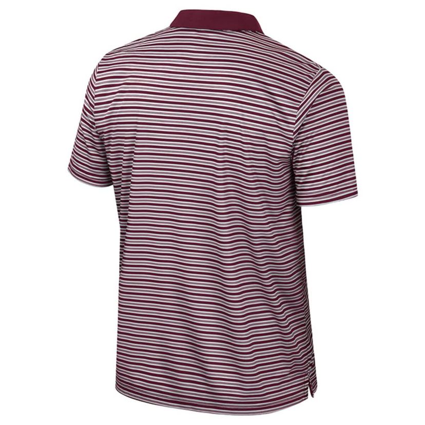 NCAA Mississippi State Bulldogs Striped Polo