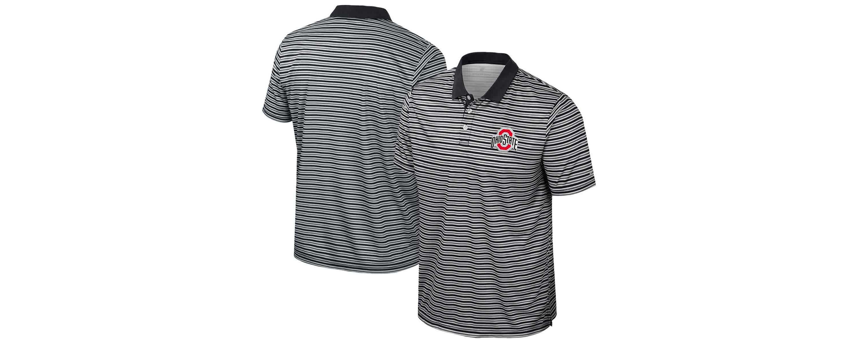 NCAA Ohio State Buckeyes Striped Polo