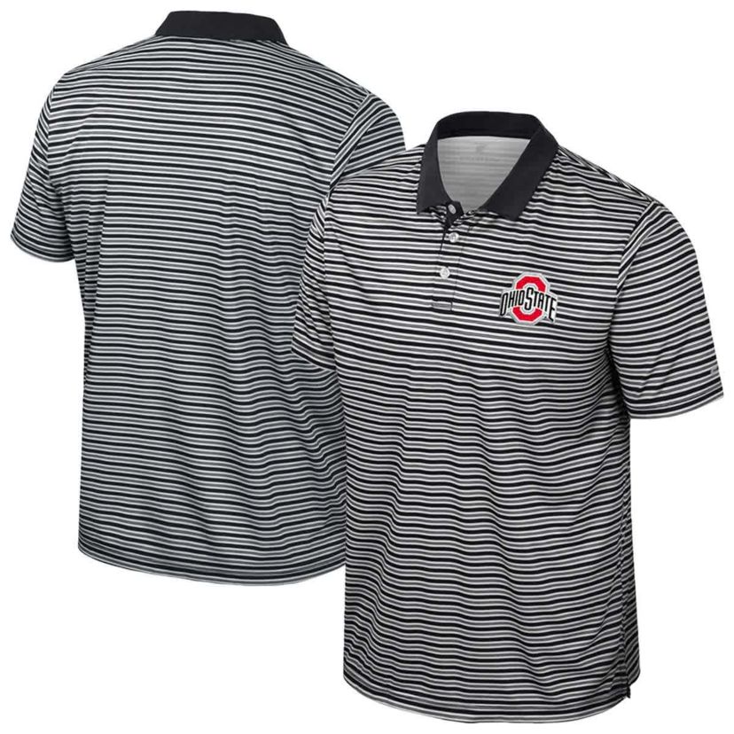 NCAA Ohio State Buckeyes Striped Polo