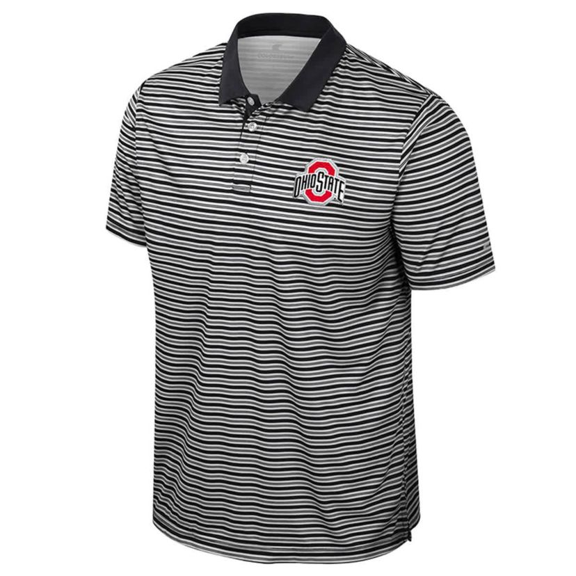 NCAA Ohio State Buckeyes Striped Polo