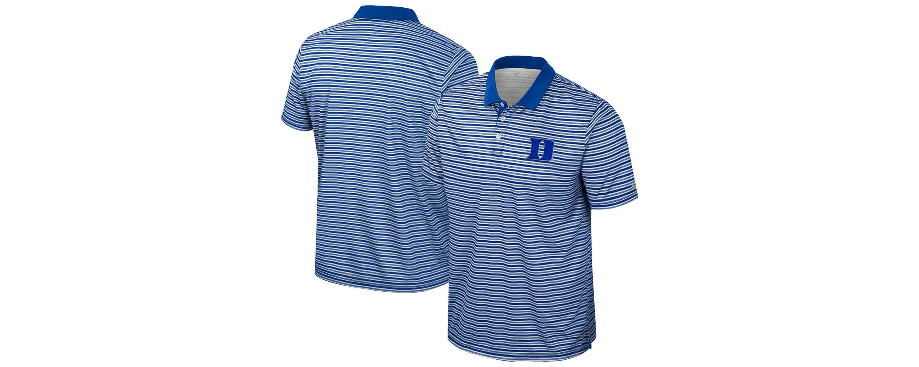Duke Blue Devils NCAA Duke Devils Striped Polo