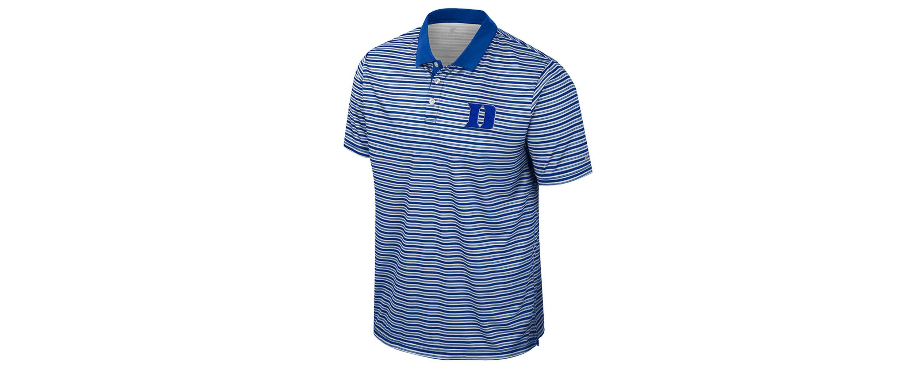 Duke Blue Devils NCAA Duke Devils Striped Polo