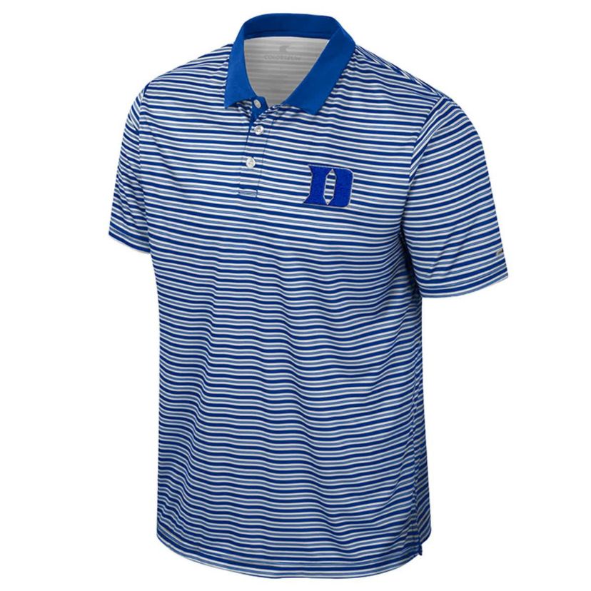 Duke Blue Devils NCAA Duke Devils Striped Polo