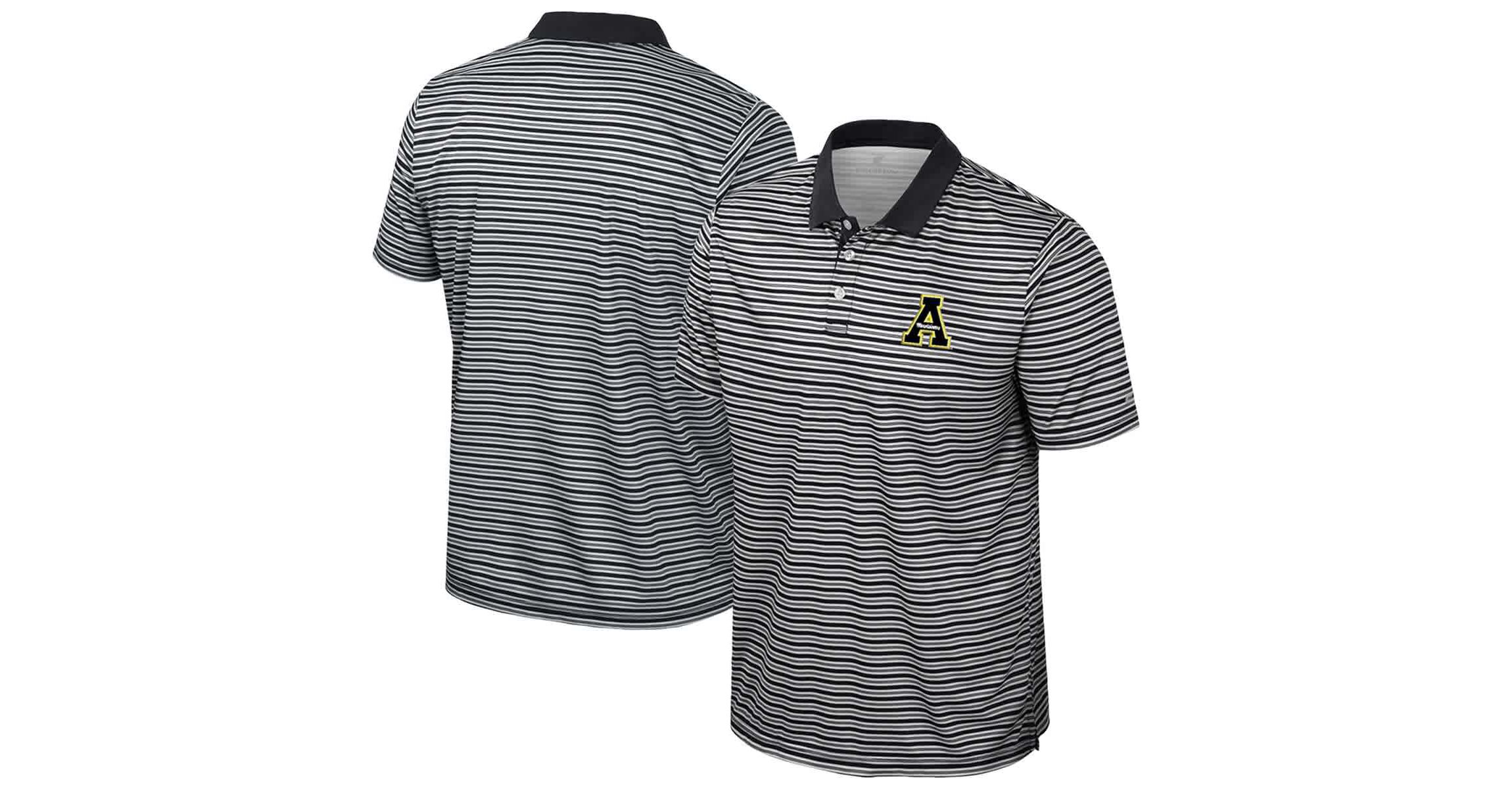 NCAA Appalachian State Mountaineers Striped Polo
