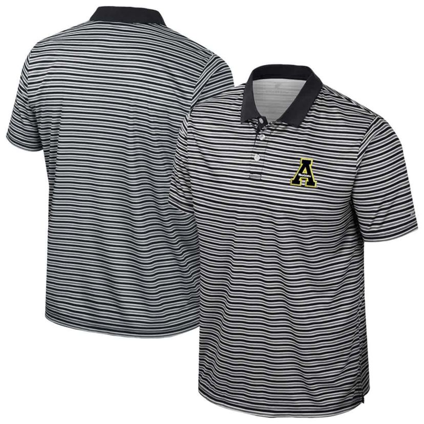 NCAA Appalachian State Mountaineers Striped Polo