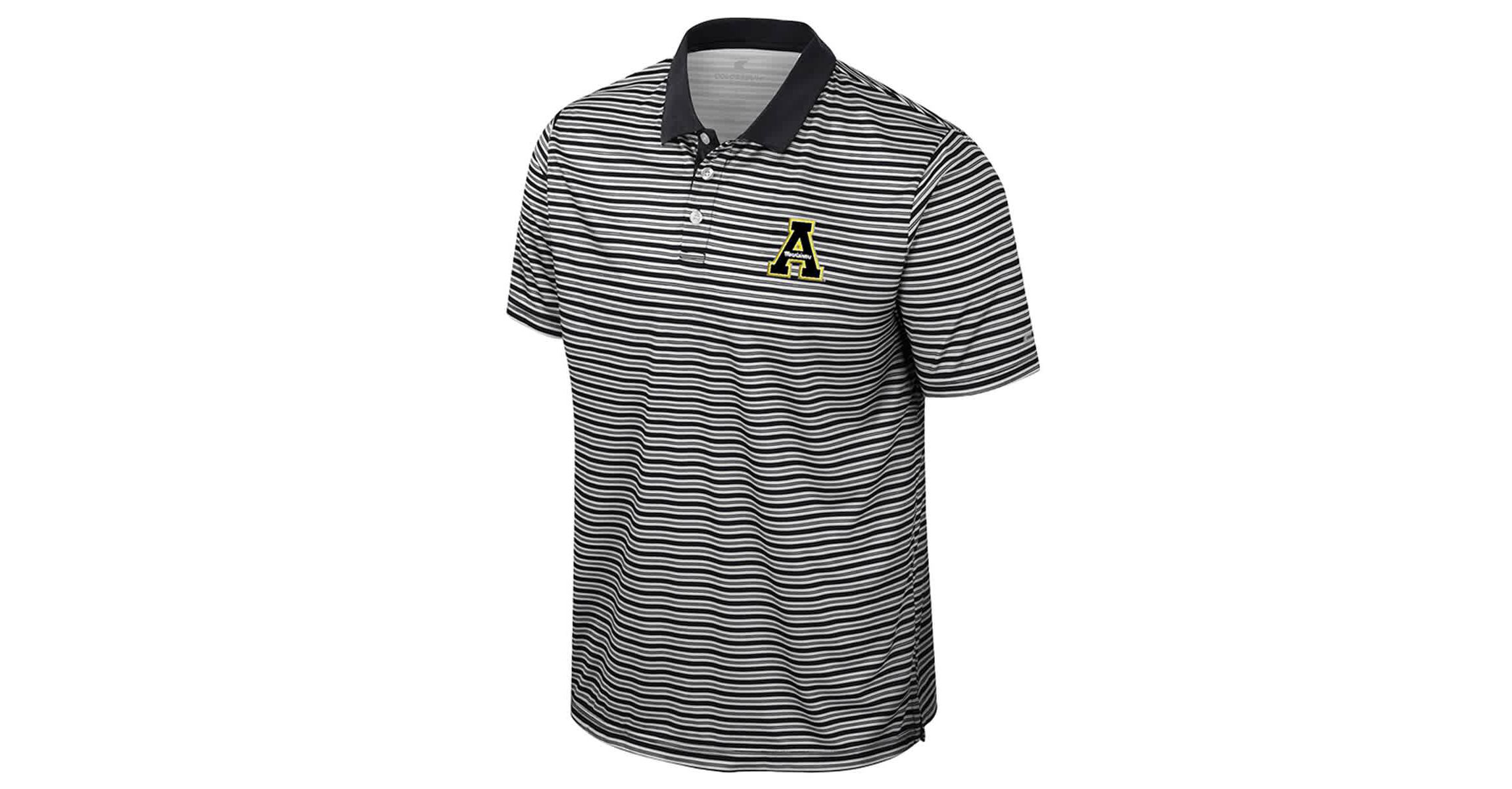 NCAA Appalachian State Mountaineers Striped Polo