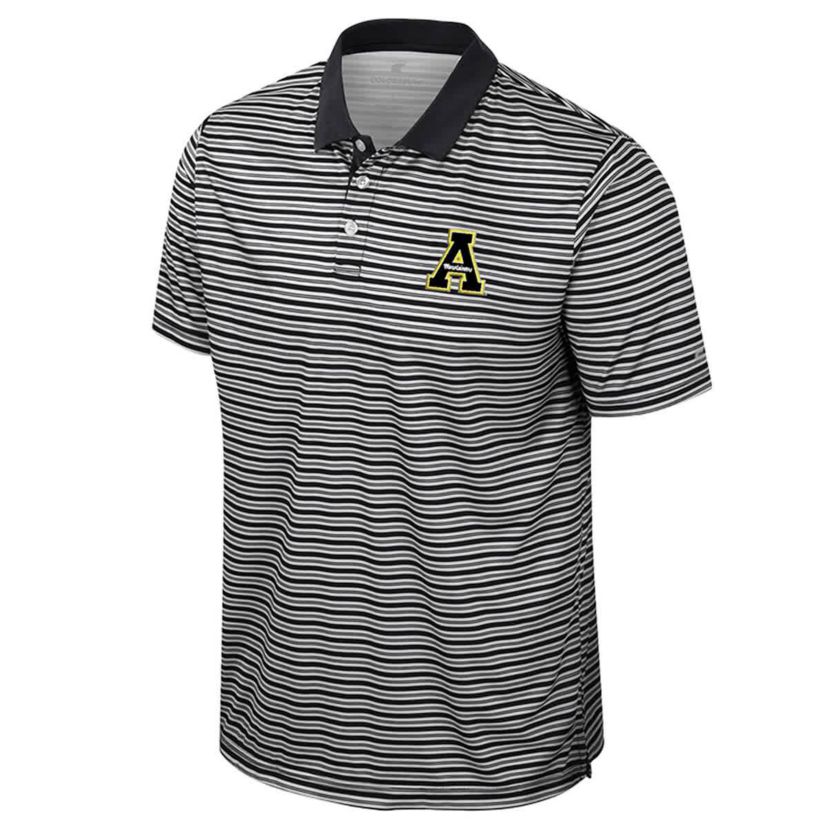 NCAA Appalachian State Mountaineers Striped Polo