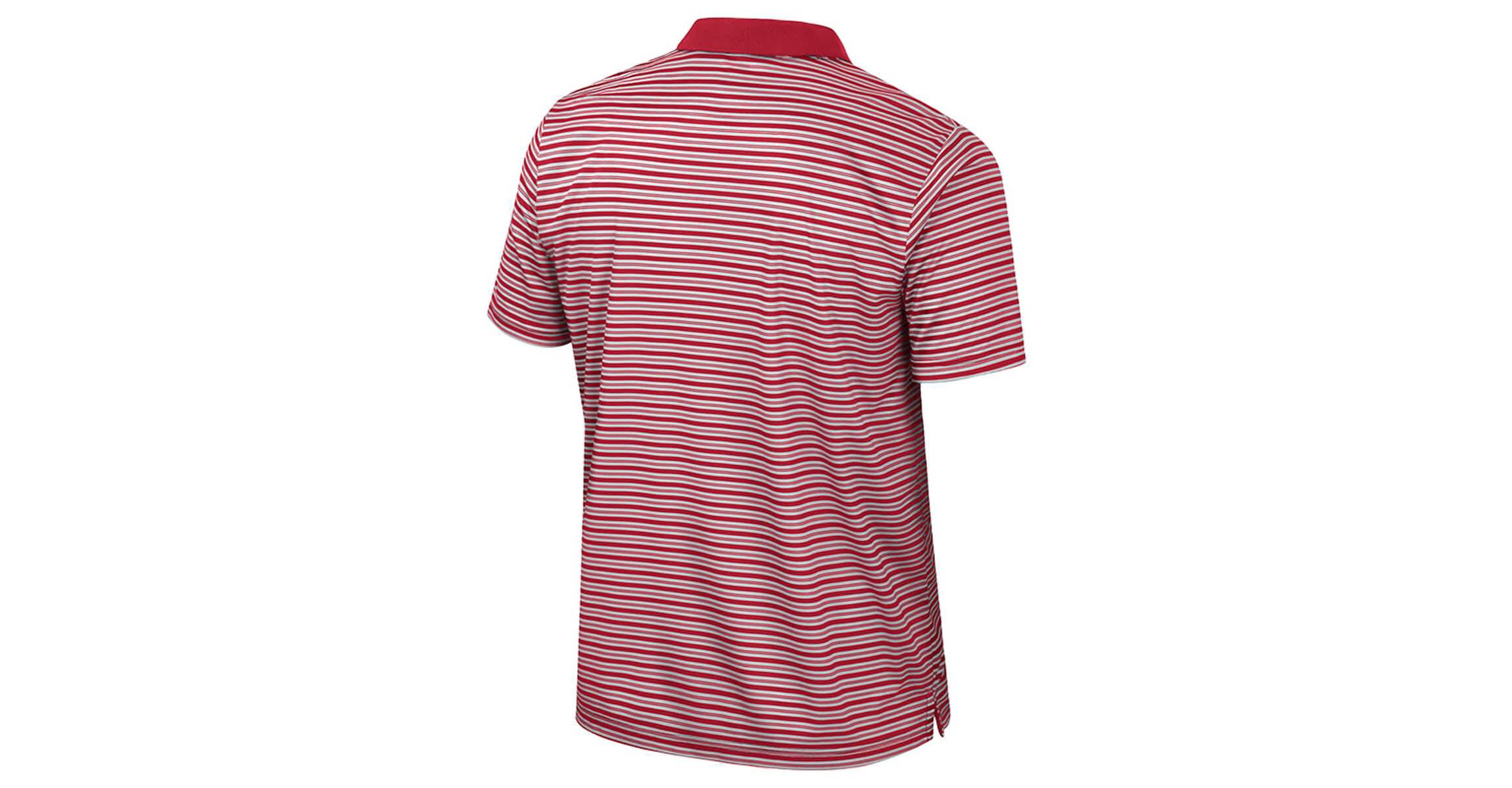 NCAA Arkansas Razorbacks Striped Polo