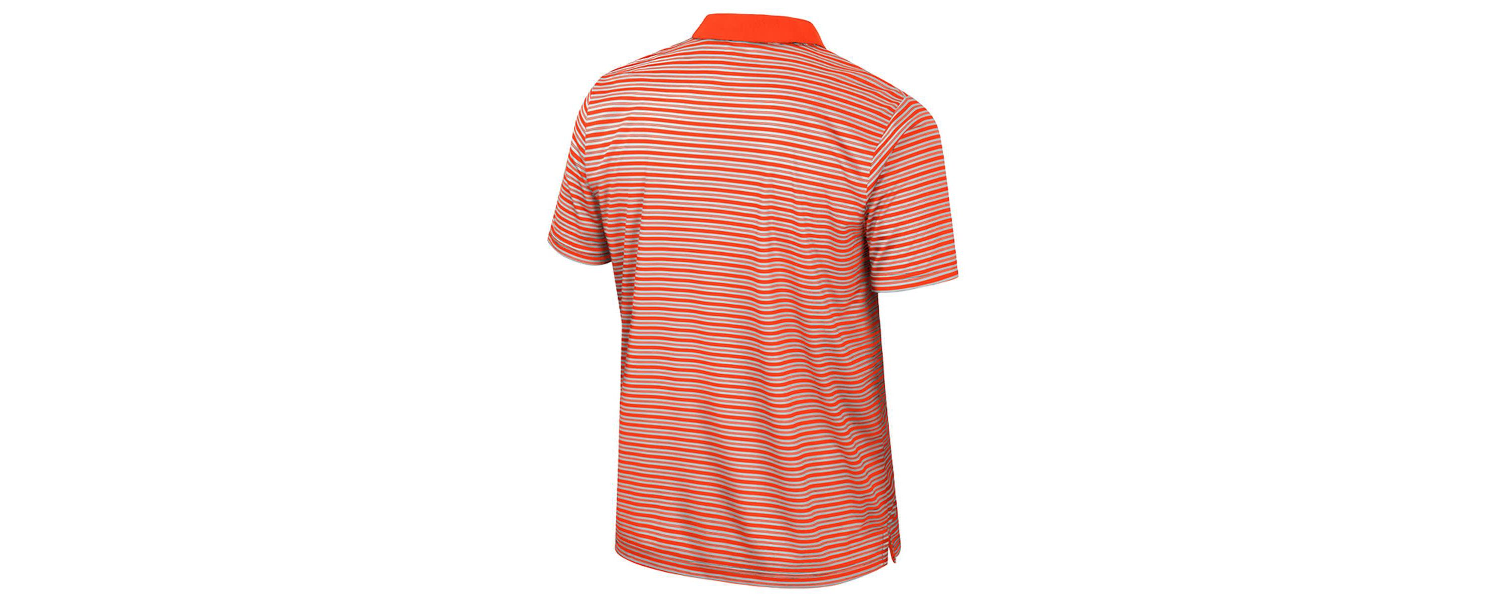 NCAA Clemson Tigers Striped Polo