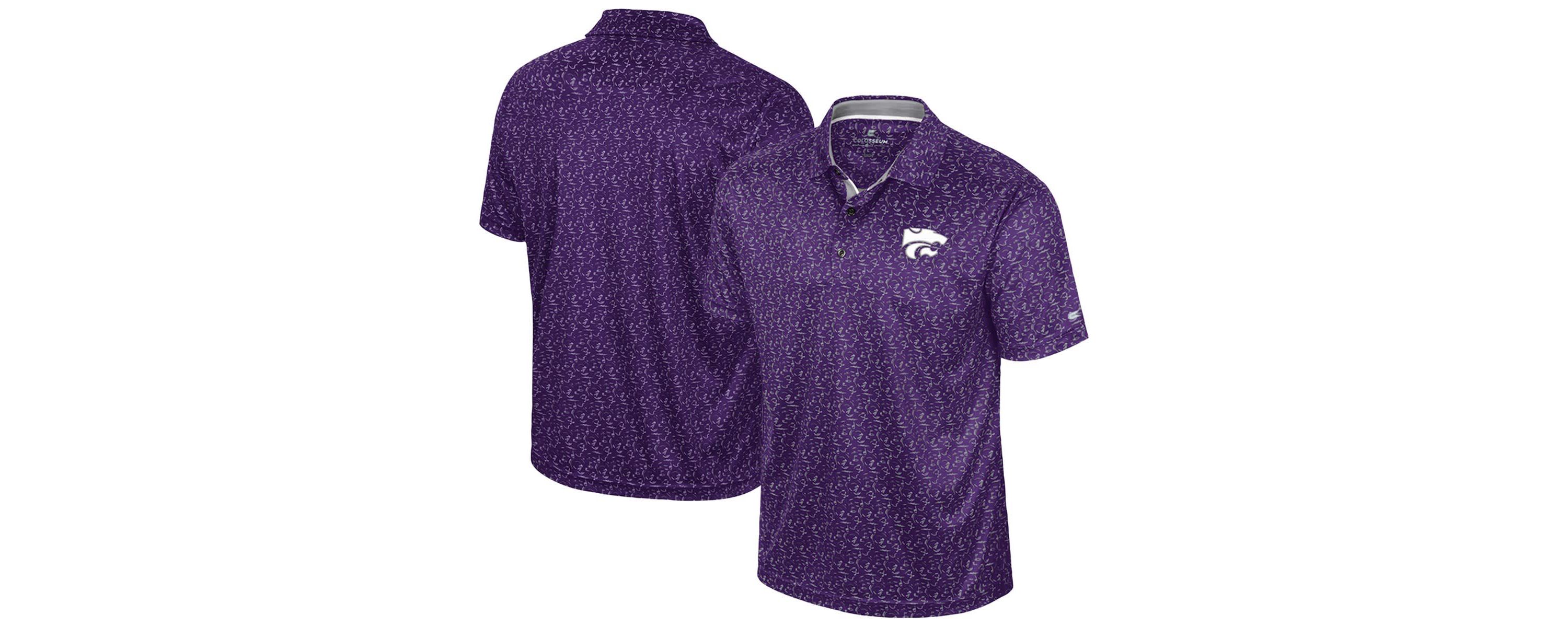NCAA Kansas State Wildcats Sublimated Golf Polo