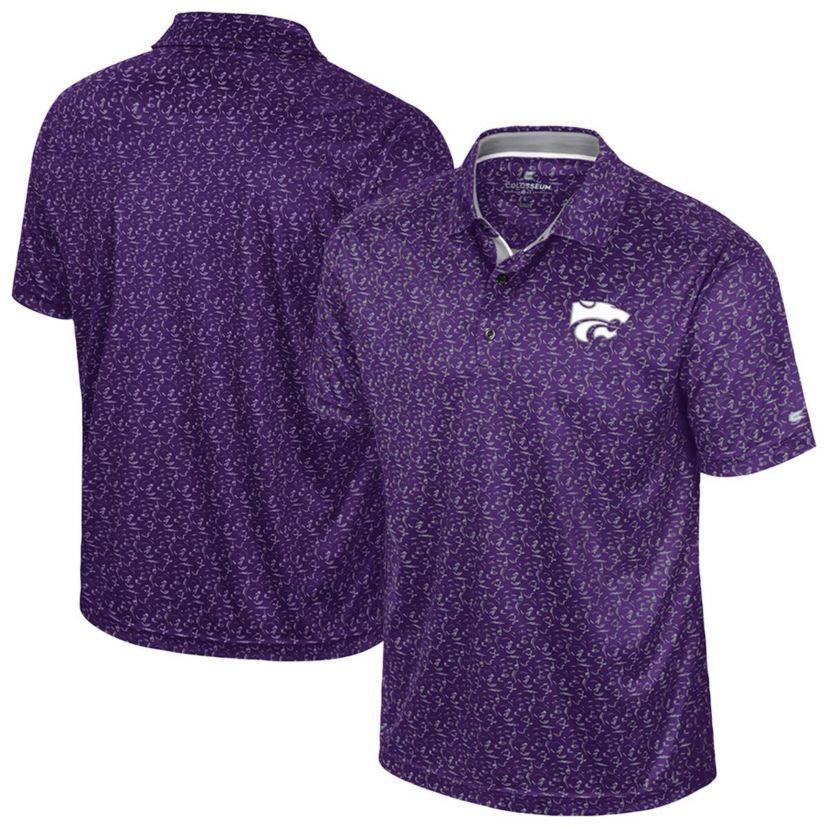 NCAA Kansas State Wildcats Sublimated Golf Polo