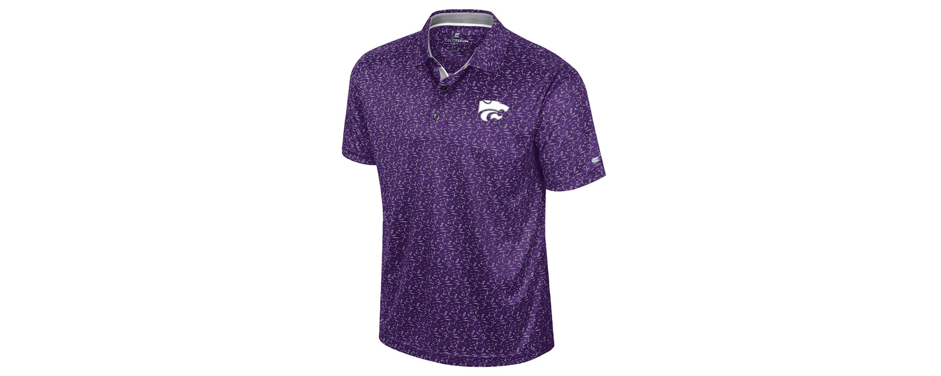 NCAA Kansas State Wildcats Sublimated Golf Polo