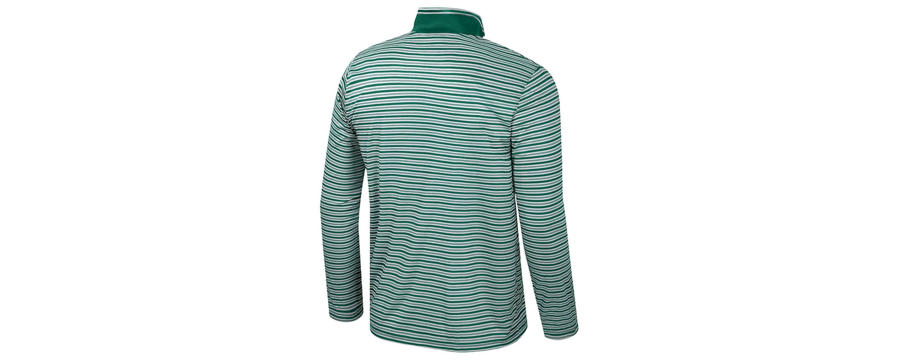 NCAA Michigan State Spartans Striped Quarter-Zip Top