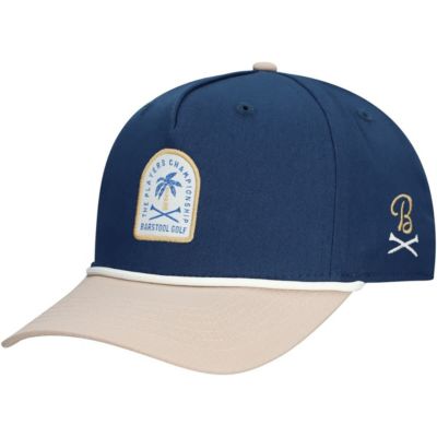 Barstool Golf Men's Golf THE PLAYERS Tropical Small Patch Rope Snapback Hat, Navy Blue