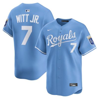 Men's MLB Nike Bobby Witt Jr. Light Kansas City Royals Alternate Limited Player Jersey