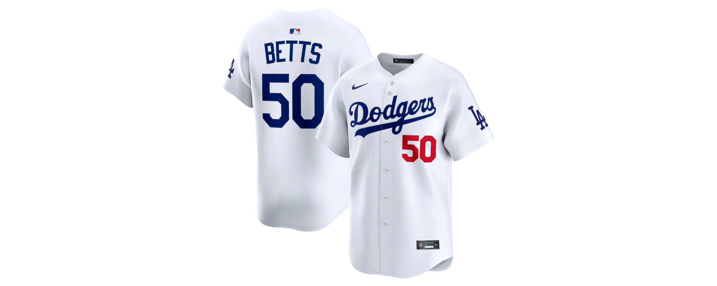 MLB Nike Mookie Betts Los Angeles Dodgers Home Limited Player Jersey