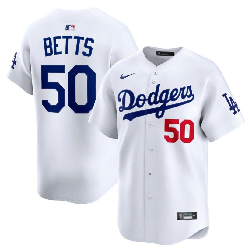 MLB Nike Mookie Betts Los Angeles Dodgers Home Limited Player Jersey