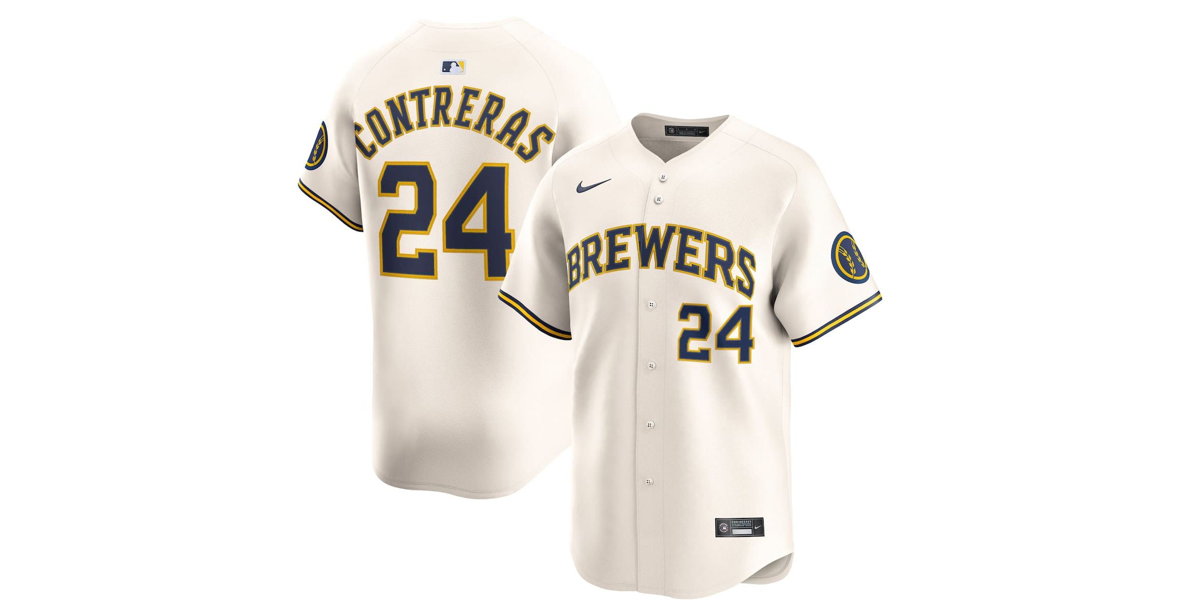 MLB Nike William Contreras Milwaukee Brewers Home Limited Player Jersey