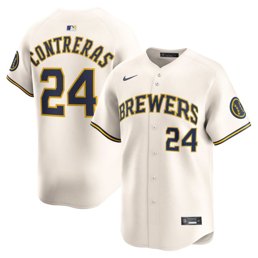 MLB Nike William Contreras Milwaukee Brewers Home Limited Player Jersey