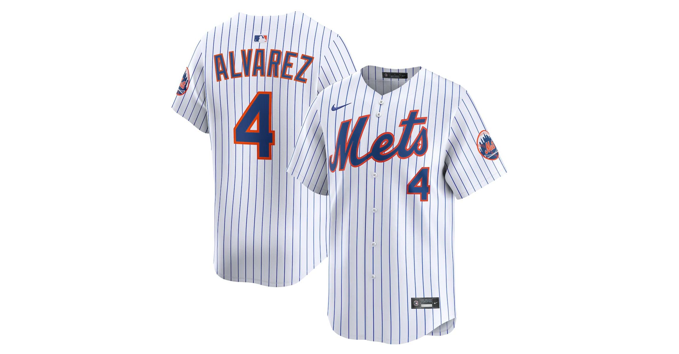 MLB Nike Francisco Alvarez New York Mets Home Limited Player Jersey