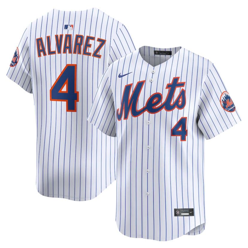MLB Nike Francisco Alvarez New York Mets Home Limited Player Jersey