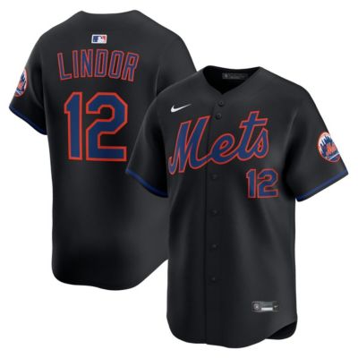 Men's MLB Nike Francisco Lindor New York Mets Alternate Limited Jersey