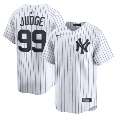 Men's MLB Nike Aaron Judge New York Yankees Home Limited Player Jersey, White, 2XL