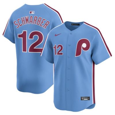 Men's MLB Nike Kyle Schwarber Light Philadelphia Phillies Alternate Limited Jersey