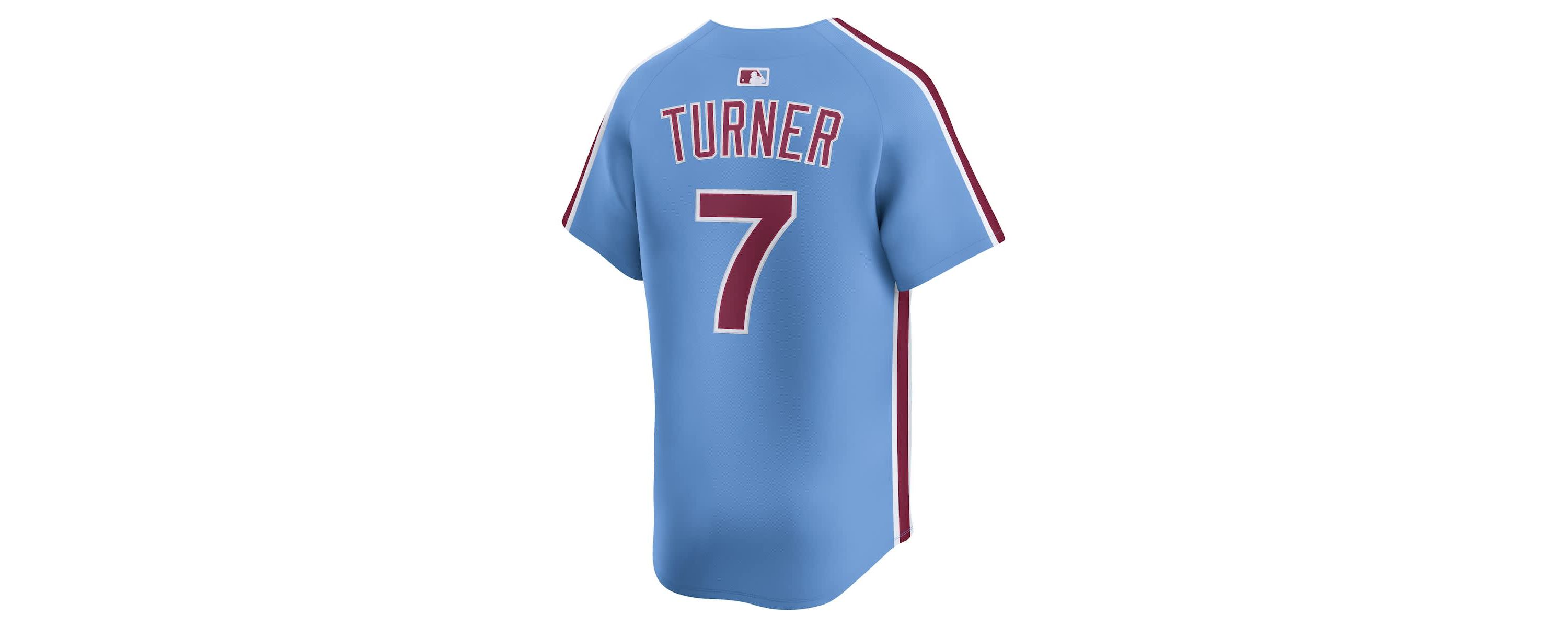 MLB Nike Trea Turner Light Philadelphia Phillies Alternate Limited Player Jersey