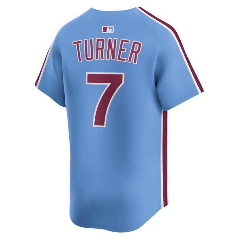 MLB Nike Trea Turner Light Philadelphia Phillies Alternate Limited Player Jersey