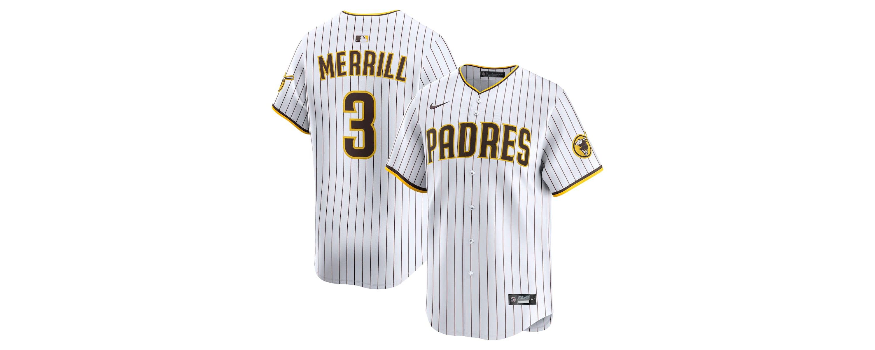 MLB Nike Jackson Merrill San Diego Padres Home Limited Player Jersey