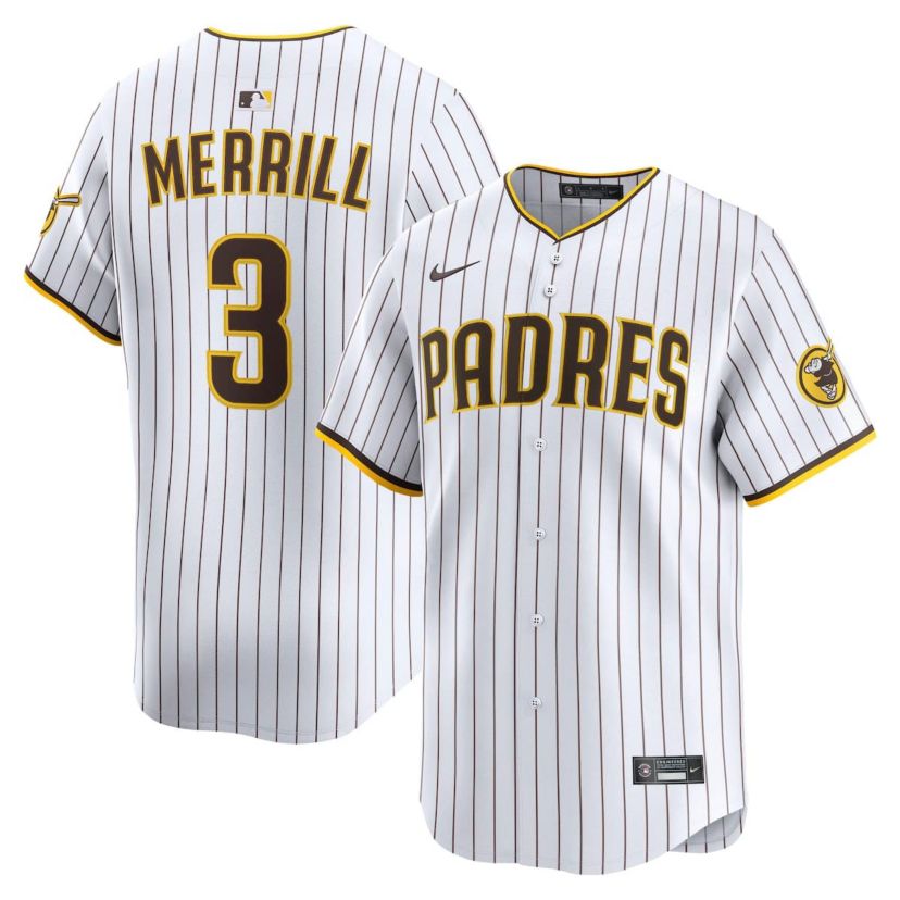 MLB Nike Jackson Merrill San Diego Padres Home Limited Player Jersey
