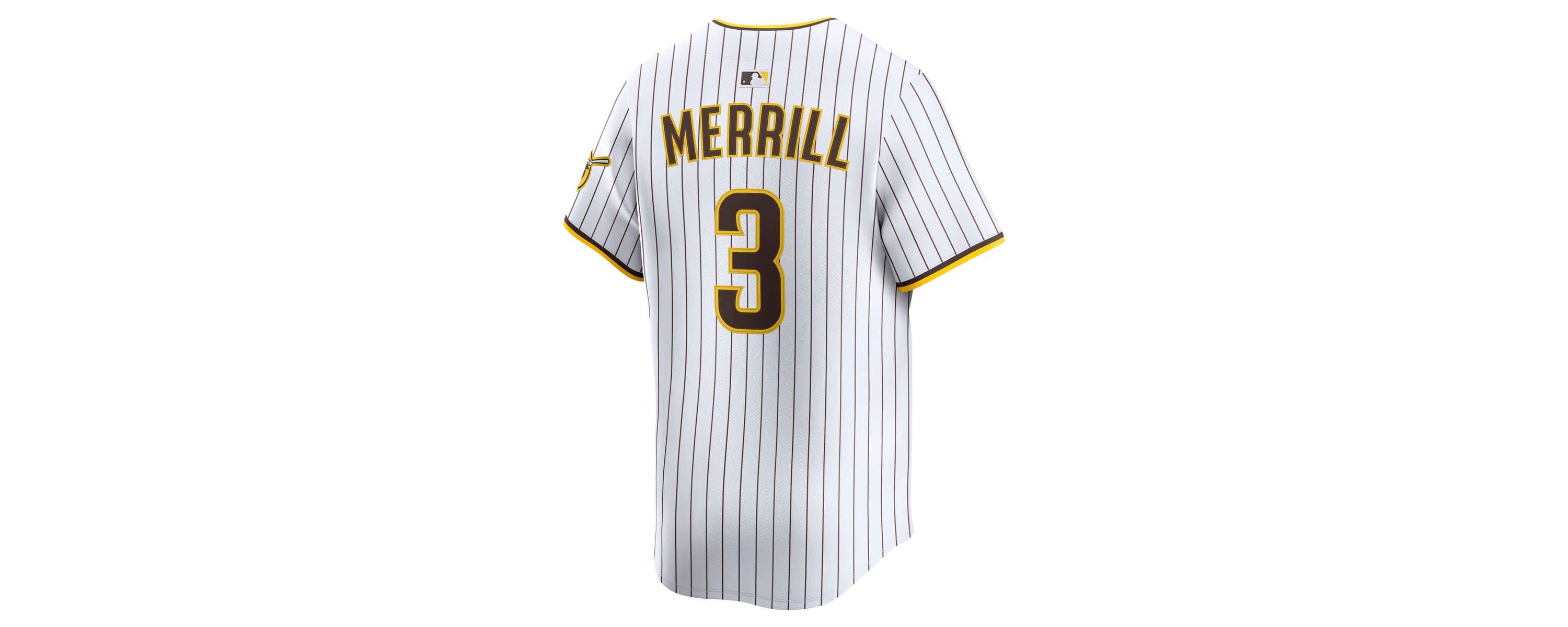 MLB Nike Jackson Merrill San Diego Padres Home Limited Player Jersey