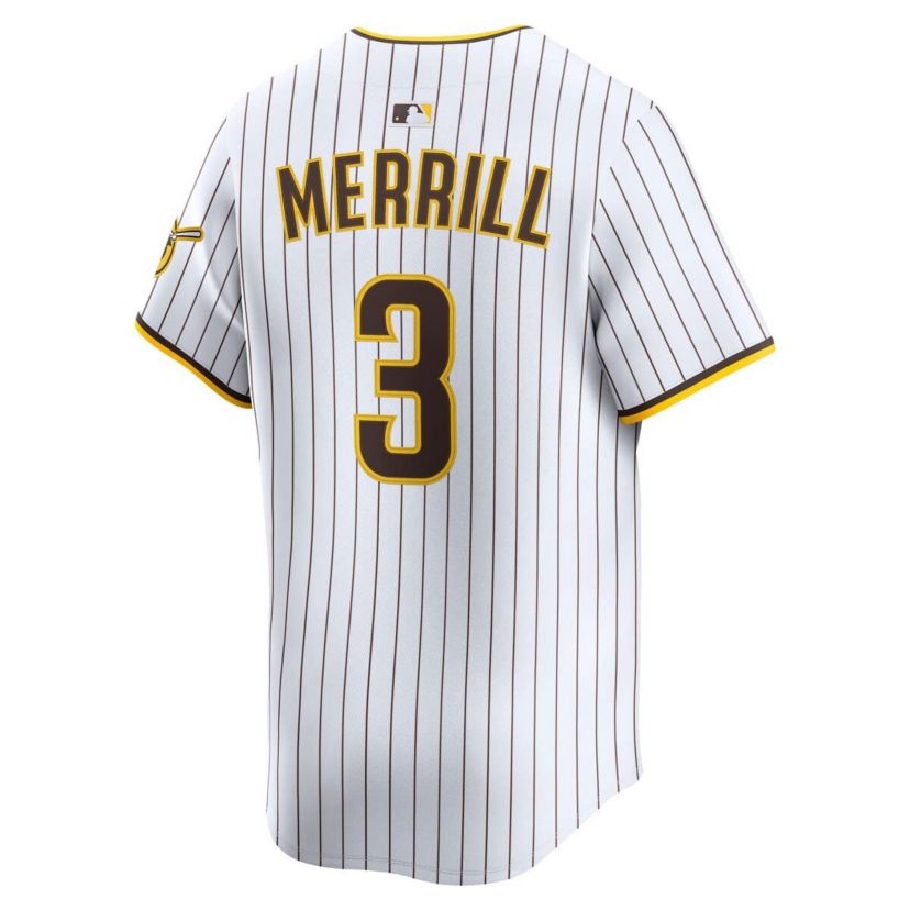 MLB Nike Jackson Merrill San Diego Padres Home Limited Player Jersey