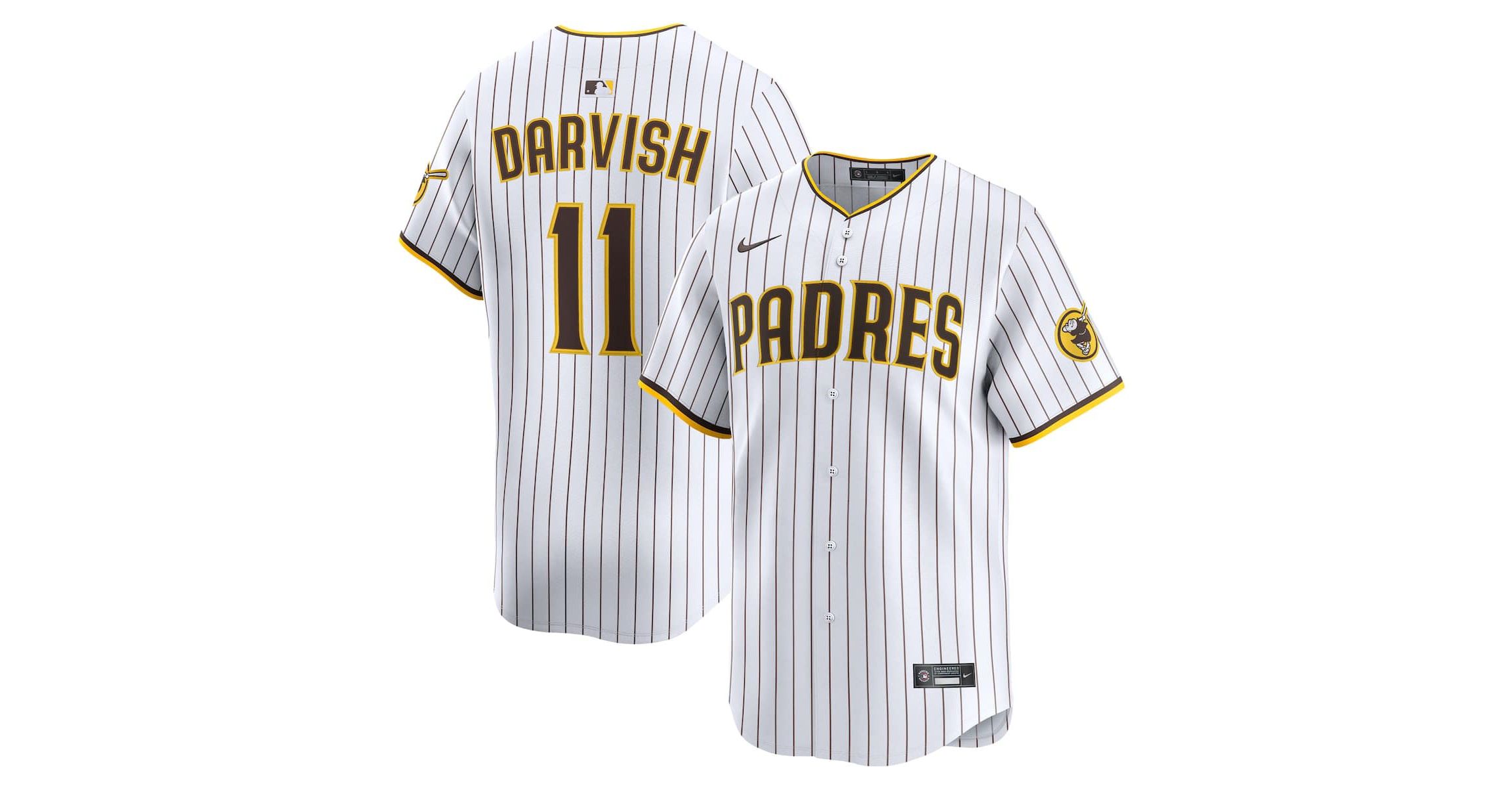 MLB Nike Yu Darvish San Diego Padres Home Limited Player Jersey