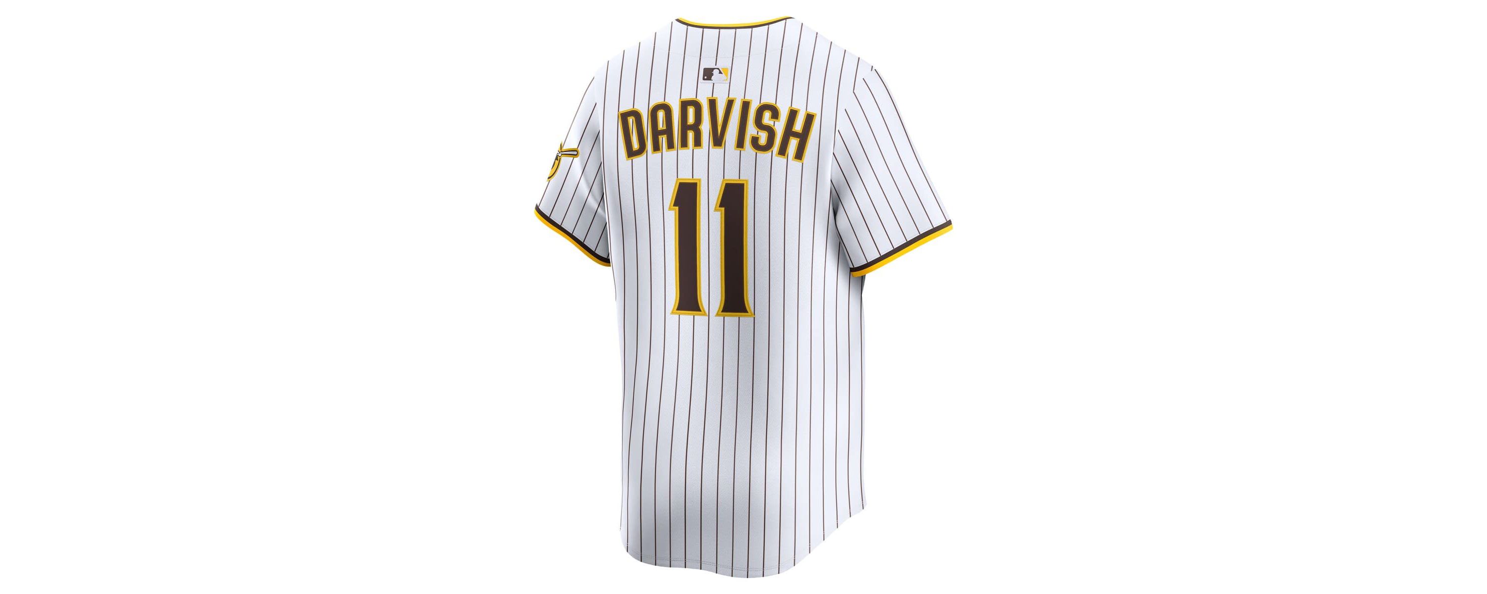 MLB Nike Yu Darvish San Diego Padres Home Limited Player Jersey