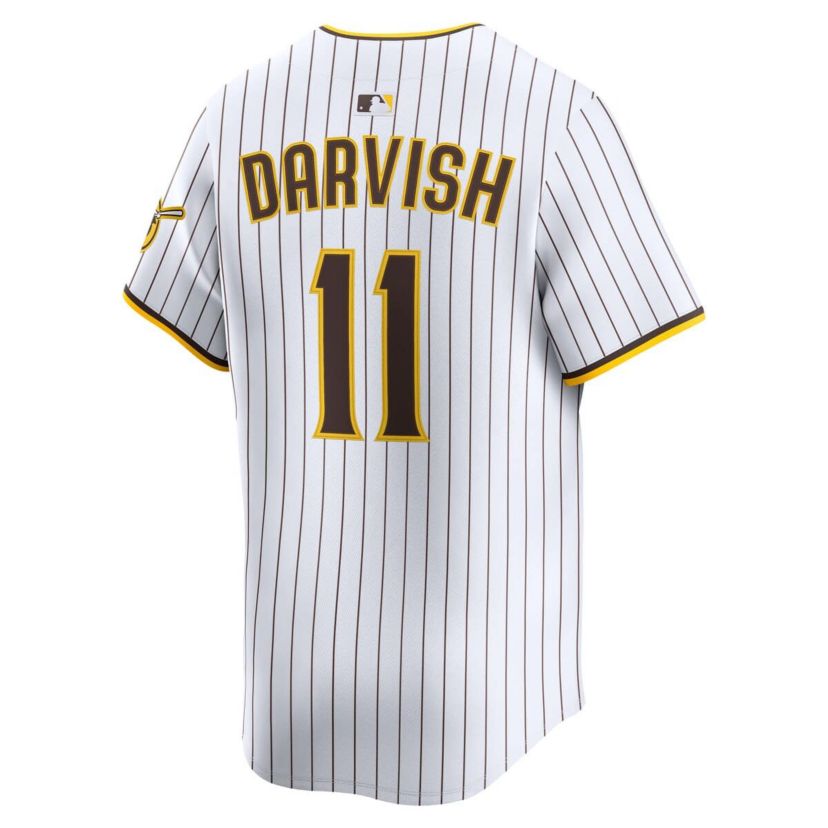 MLB Nike Yu Darvish San Diego Padres Home Limited Player Jersey