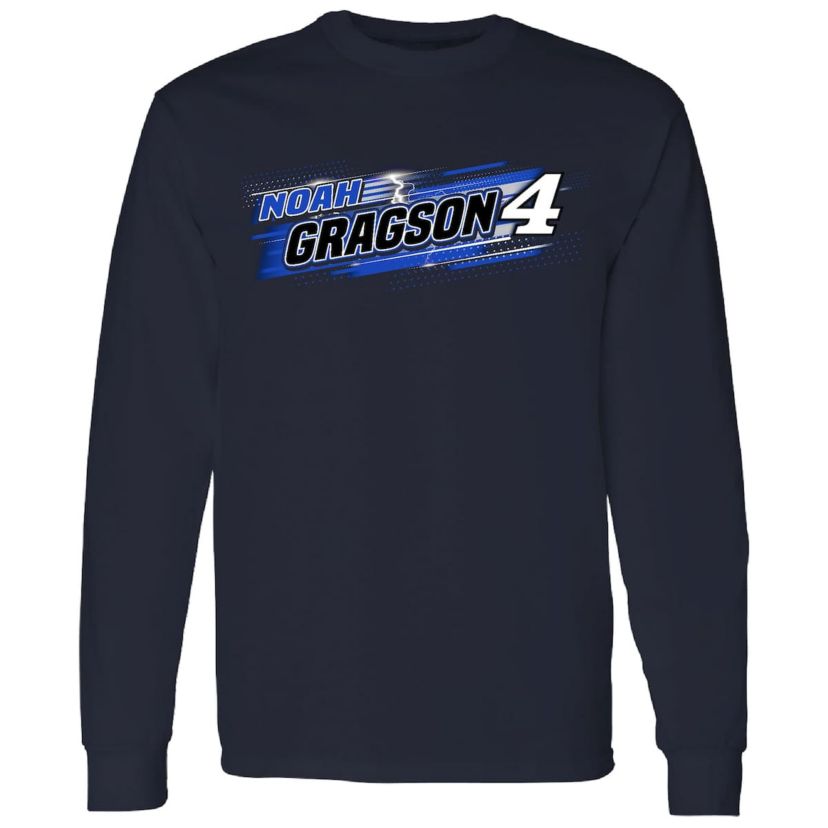 NASCAR Front Row Motorsports Noah Gragson Name & Number Long Sleeve T-Shirt