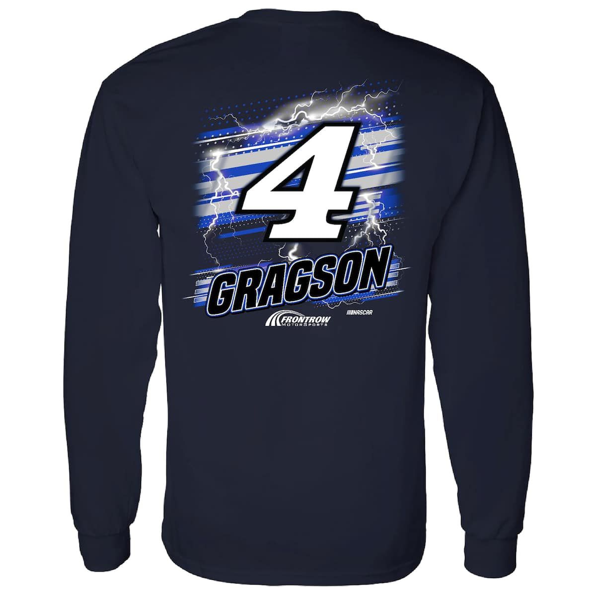 NASCAR Front Row Motorsports Noah Gragson Name & Number Long Sleeve T-Shirt