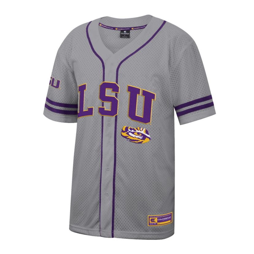 NCAA LSU Tigers Free Spirited Baseball Jersey