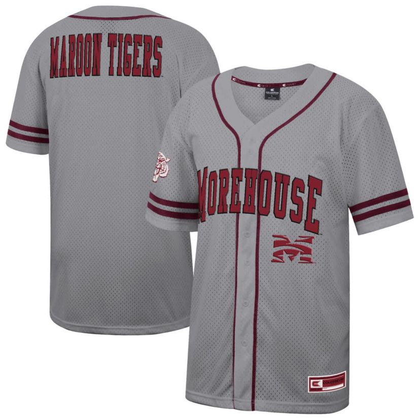 Morehouse Maroon Tigers NCAA Morehouse Tigers Free Spirited Baseball Jersey