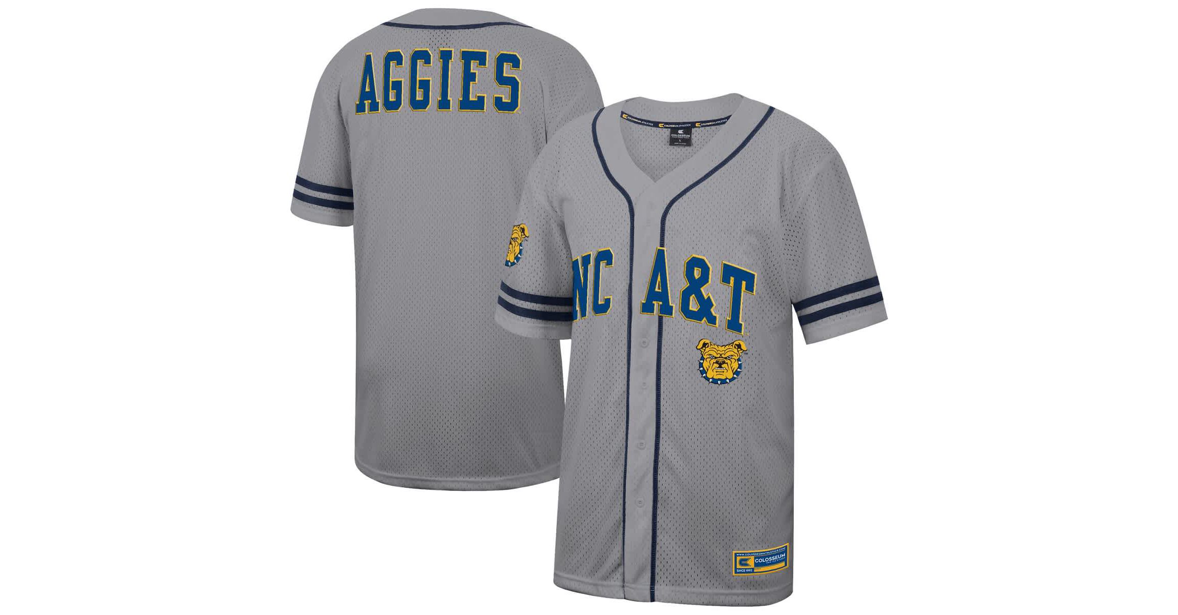 NC A&T Aggies NCAA North Carolina A&T Aggies Free Spirited Baseball Jersey