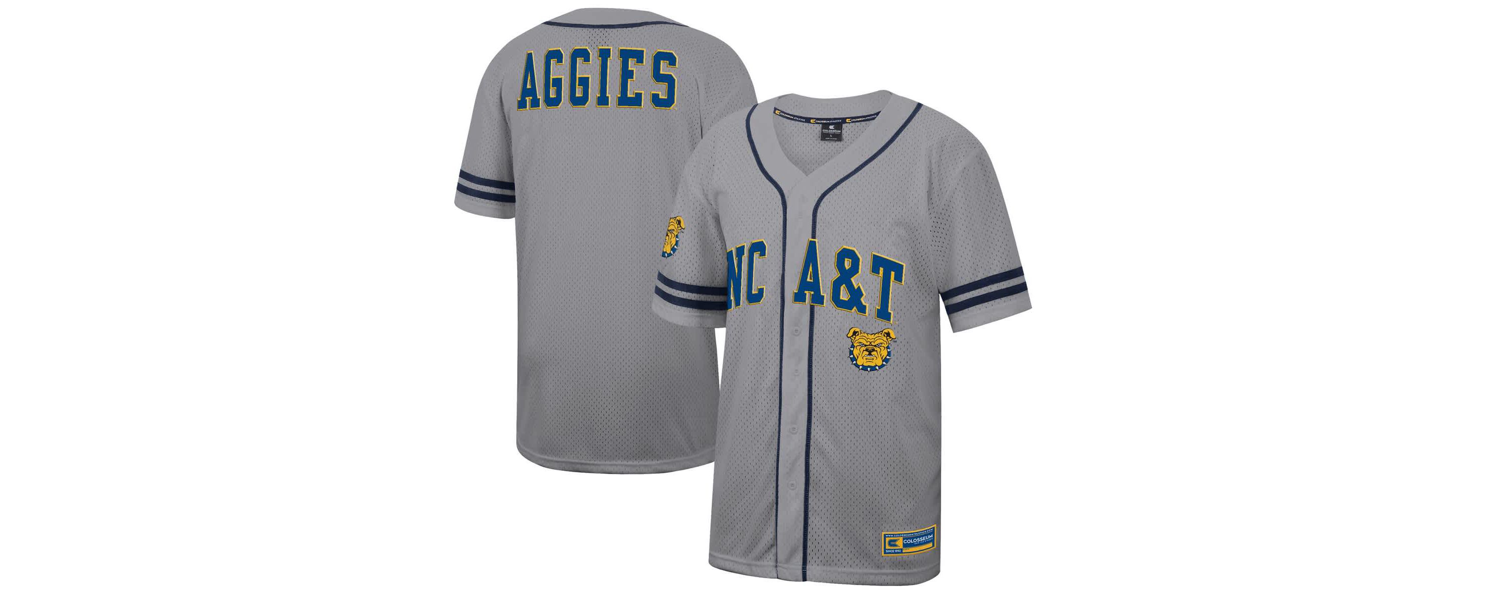 NC A&T Aggies NCAA North Carolina A&T Aggies Free Spirited Baseball Jersey