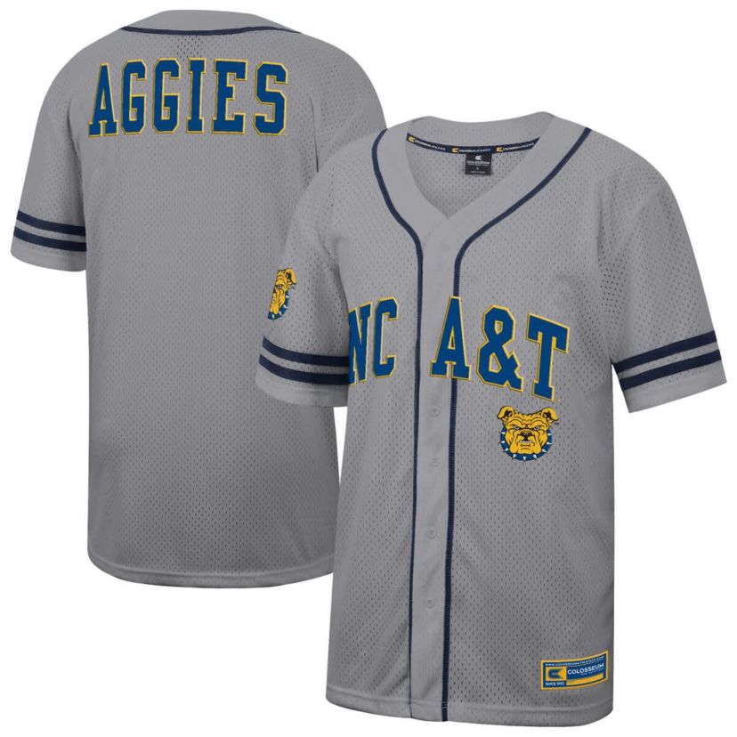 NC A&T Aggies NCAA North Carolina A&T Aggies Free Spirited Baseball Jersey