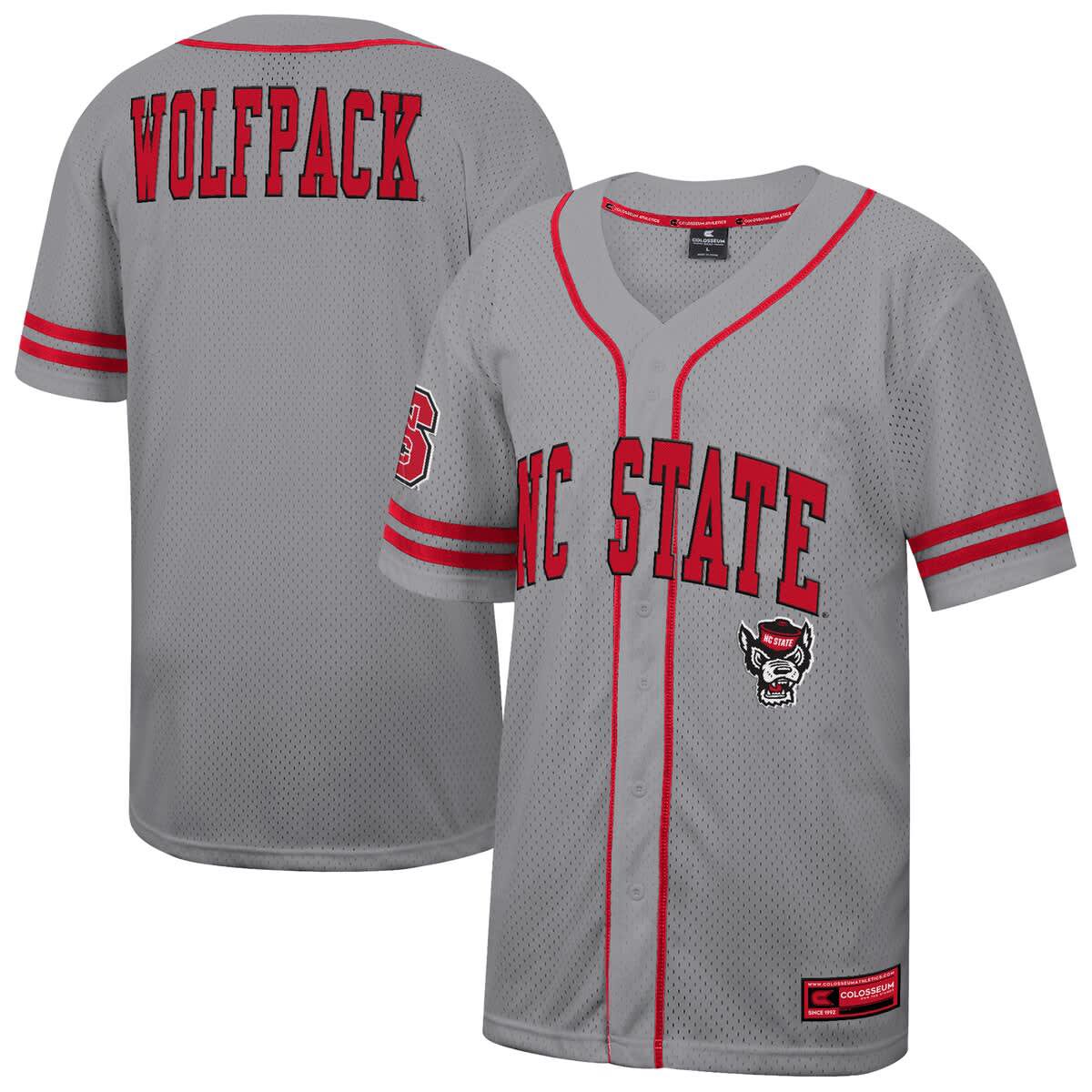 NCAA NC State Wolfpack Free Spirited Baseball Jersey